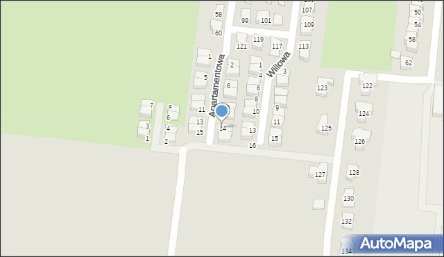 Świebodzin, Apartamentowa, 14, mapa Świebodzin
