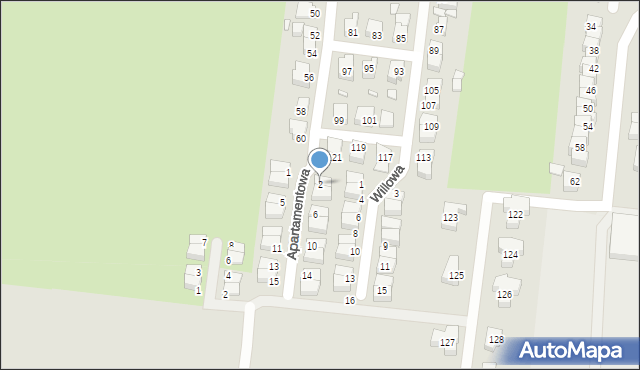 Świebodzin, Apartamentowa, 2, mapa Świebodzin