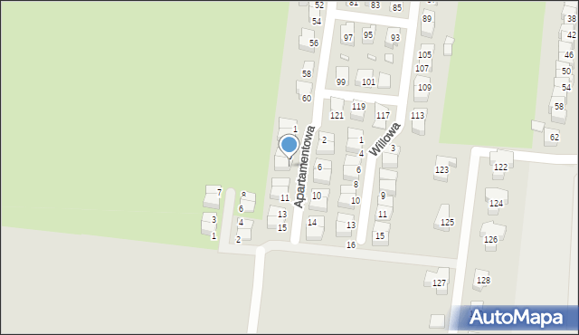 Świebodzin, Apartamentowa, 7, mapa Świebodzin