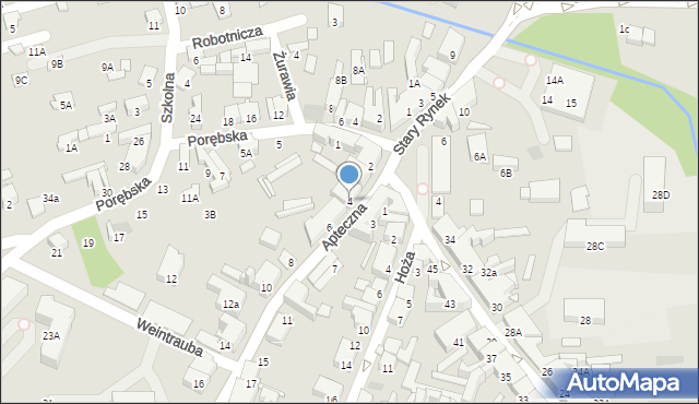 Zawiercie, Apteczna, 4, mapa Zawiercie