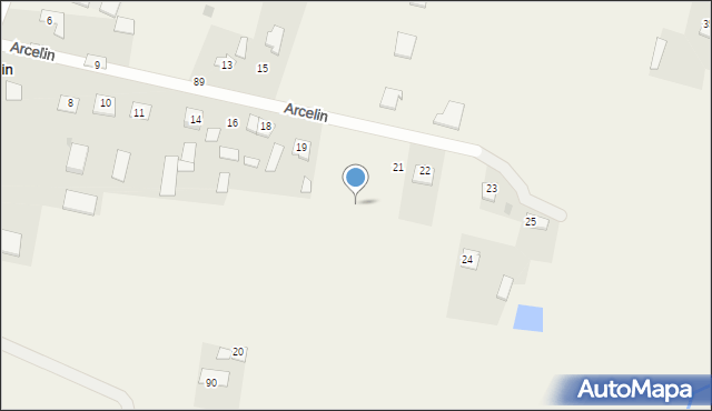 Arcelin, Arcelin, 21b, mapa Arcelin
