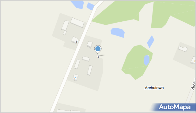 Archutowo, Archutowo, 3, mapa Archutowo