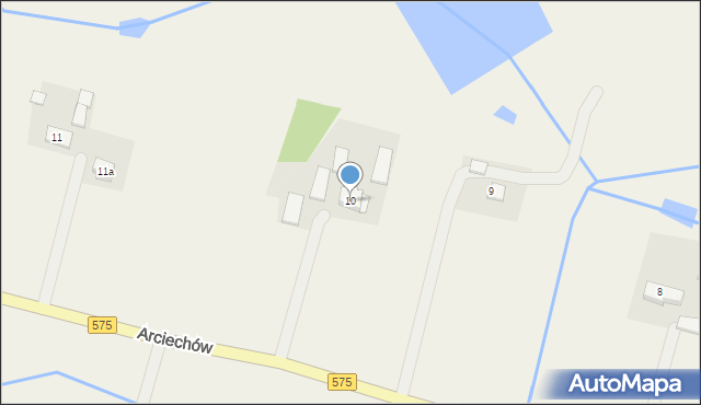 Arciechów, Arciechów, 10, mapa Arciechów