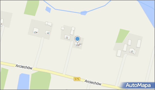 Arciechów, Arciechów, 11a, mapa Arciechów