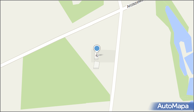 Arciszewo, Arciszewo, 52, mapa Arciszewo