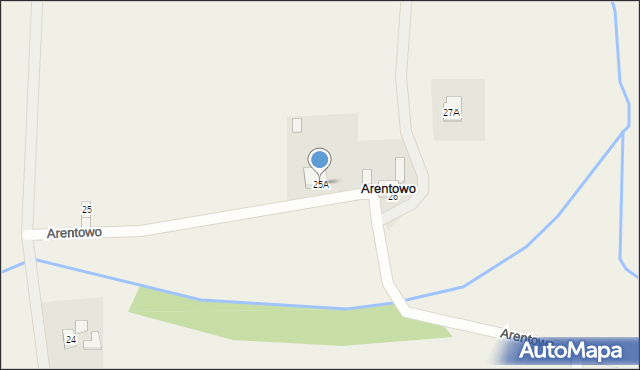 Arentowo, Arentowo, 25A, mapa Arentowo