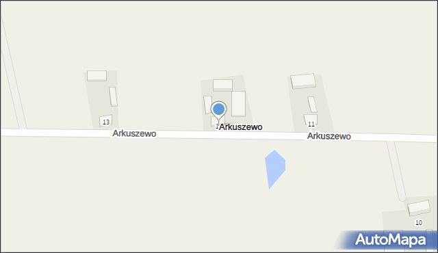 Arkuszewo, Arkuszewo, 12, mapa Arkuszewo