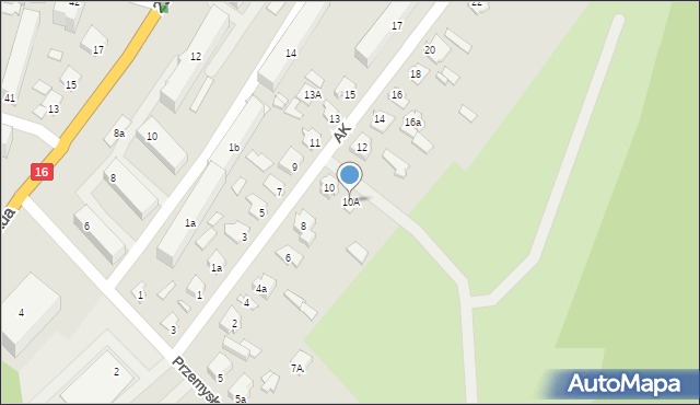 Augustów, Armii Krajowej, 10A, mapa Augustów