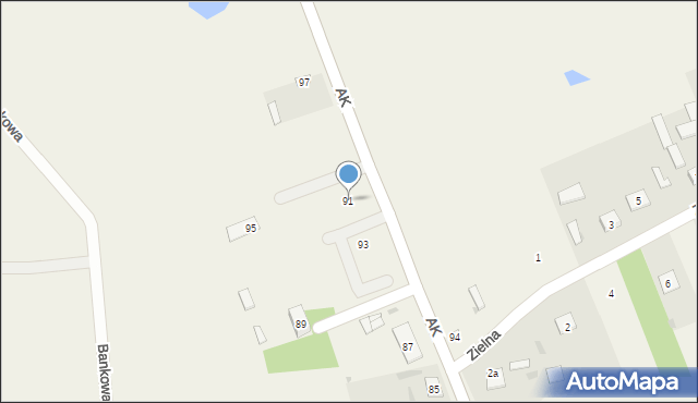 Baranów, Armii Krajowej, 91, mapa Baranów