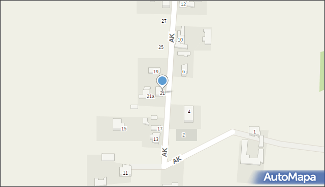 Bednary, Armii Krajowej, 21, mapa Bednary