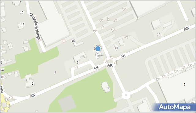 Bełchatów, Armii Krajowej, 10, mapa Bełchatów