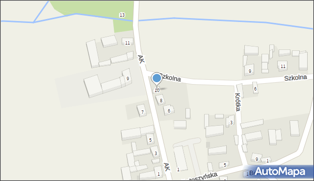 Benice, Armii Krajowej, 10, mapa Benice
