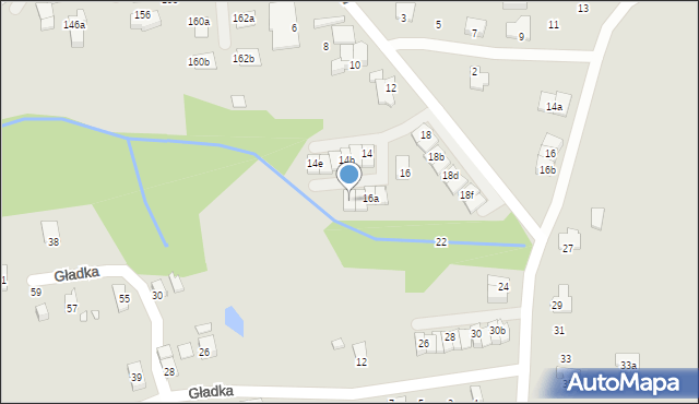 Bielsko-Biała, Architektów, 16c, mapa Bielsko-Białej