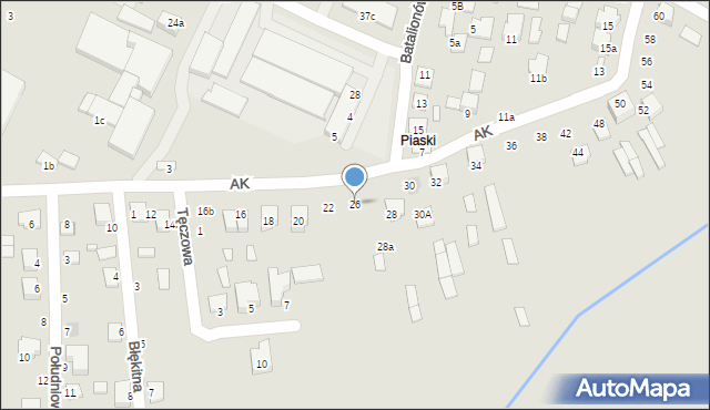 Biłgoraj, Armii Krajowej, 26, mapa Biłgoraj