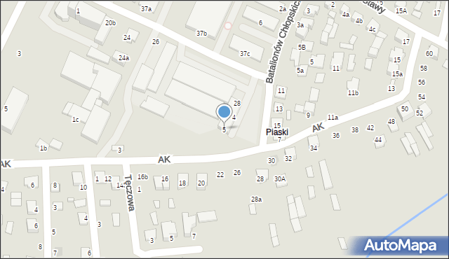 Biłgoraj, Armii Krajowej, 5, mapa Biłgoraj