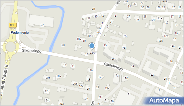 Biłgoraj, Armii Kraków, 12A, mapa Biłgoraj