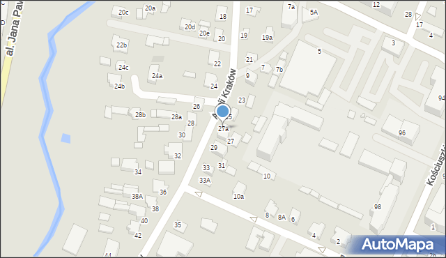 Biłgoraj, Armii Kraków, 27a, mapa Biłgoraj