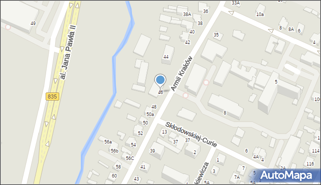 Biłgoraj, Armii Kraków, 46, mapa Biłgoraj