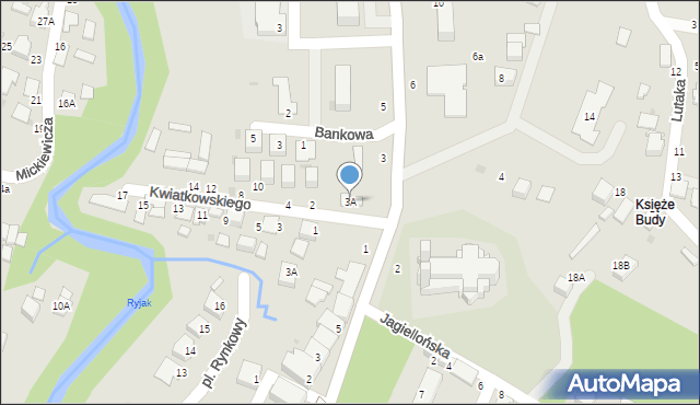 Błażowa, Armii Krajowej, 3A, mapa Błażowa