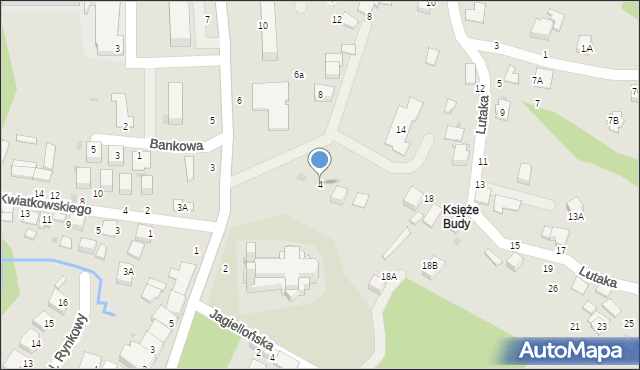 Błażowa, Armii Krajowej, 4, mapa Błażowa