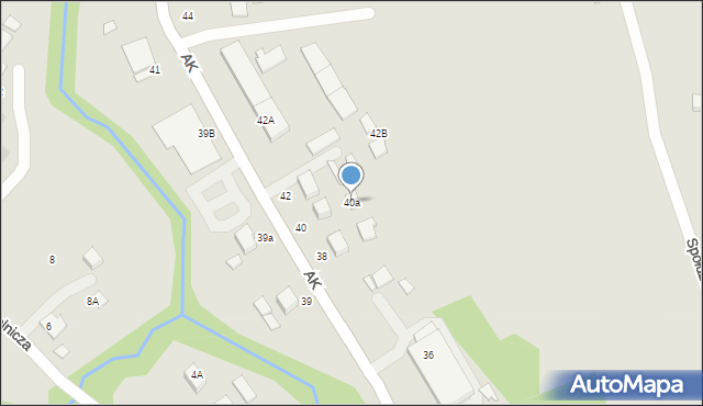 Błażowa, Armii Krajowej, 40a, mapa Błażowa