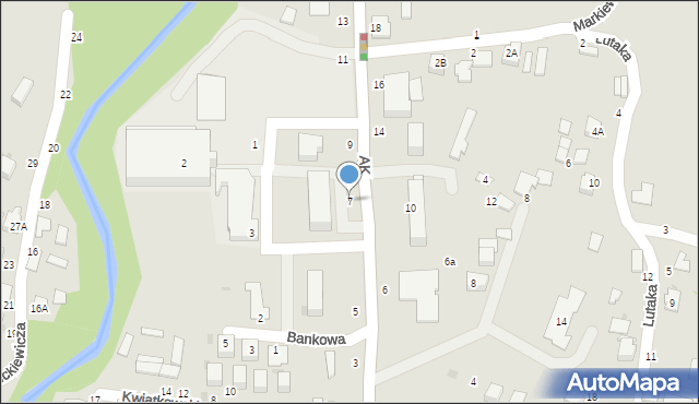 Błażowa, Armii Krajowej, 7, mapa Błażowa