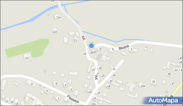 Bodzentyn, Armii Krajowej, 23, mapa Bodzentyn