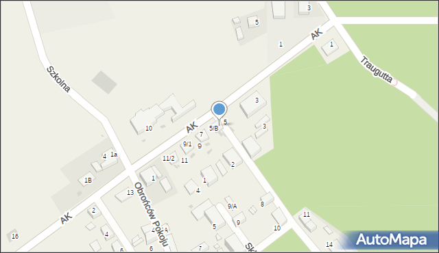 Boruszowice, Armii Krajowej, 5/A, mapa Boruszowice