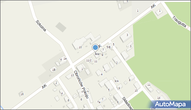 Boruszowice, Armii Krajowej, 9/2, mapa Boruszowice