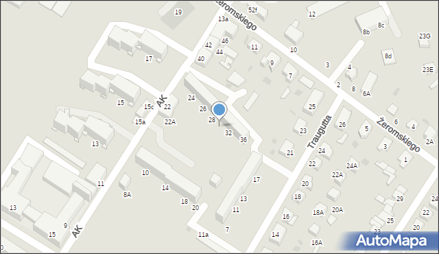 Braniewo, Armii Krajowej, 30, mapa Braniewo