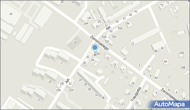 Braniewo, Armii Krajowej, 46, mapa Braniewo