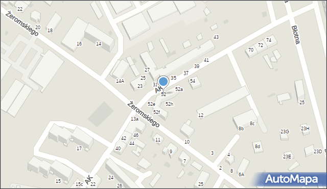 Braniewo, Armii Krajowej, 52, mapa Braniewo