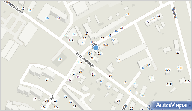 Braniewo, Armii Krajowej, 52g, mapa Braniewo