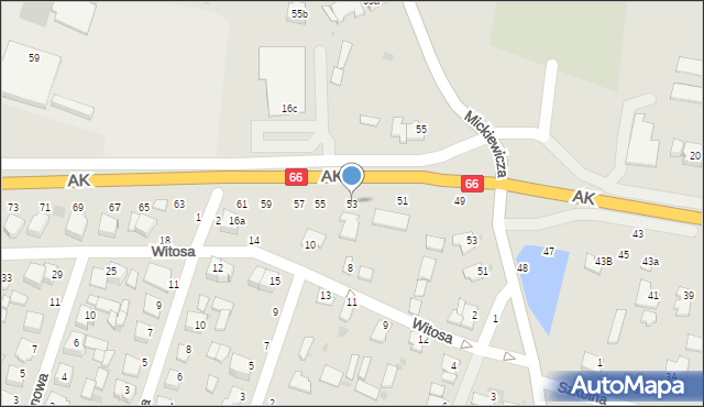 Brańsk, Armii Krajowej, 53, mapa Brańsk