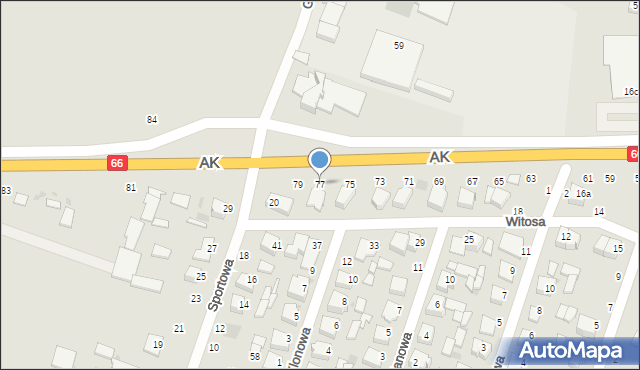 Brańsk, Armii Krajowej, 77, mapa Brańsk