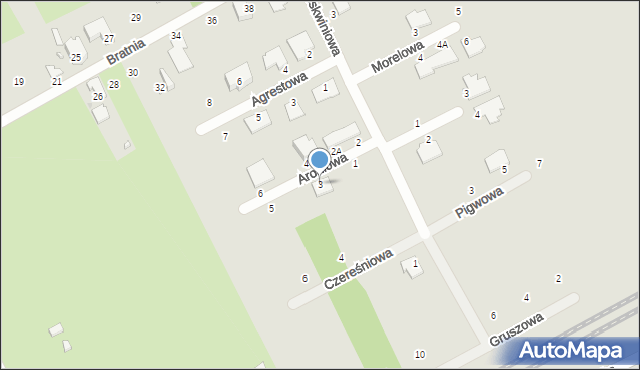 Brwinów, Aroniowa, 3, mapa Brwinów