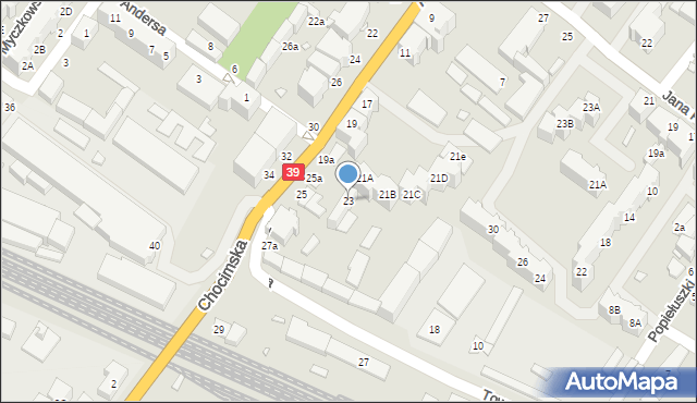 Brzeg, Armii Krajowej, 23, mapa Brzeg