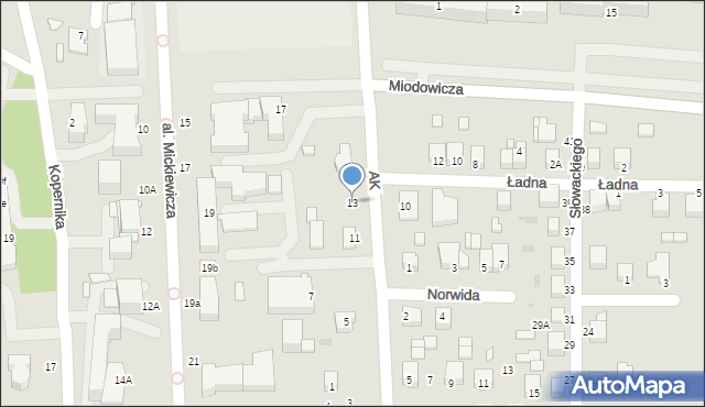 Busko-Zdrój, Armii Krajowej, 13, mapa Busko-Zdrój