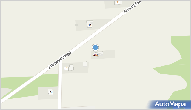 Bychlew, Arkuszyńskiego Aleksandra, gen., 41a, mapa Bychlew