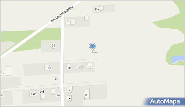 Bychlew, Arkuszyńskiego Aleksandra, gen., 57, mapa Bychlew