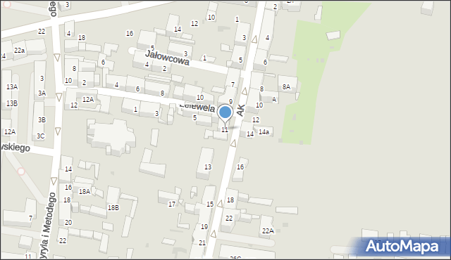 Bytom, Armii Krajowej, 11, mapa Bytomia
