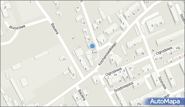 Bytów, Armii Krajowej, 7, mapa Bytów