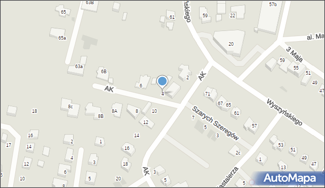 Chojnice, Armii Krajowej, 4, mapa Chojnic