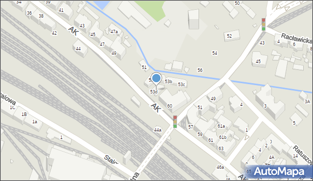 Chorzów, Armii Krajowej, 55, mapa Chorzów