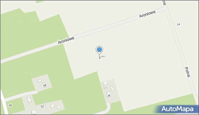 Cieksyn, Aroniowa, 4, mapa Cieksyn