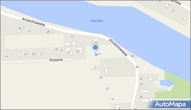 Cupel, Arciechowska, 19, mapa Cupel