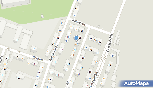 Czeladź, Armii Krajowej, 23, mapa Czeladź