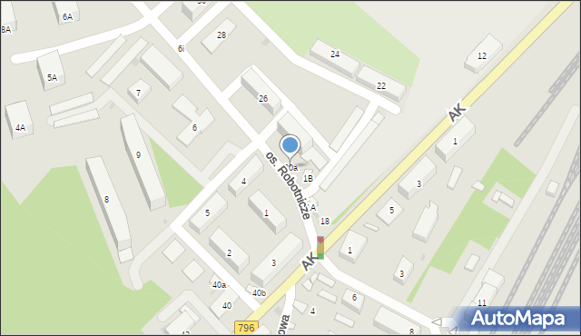 Dąbrowa Górnicza, Armii Krajowej, 20a, mapa Dąbrowa Górnicza