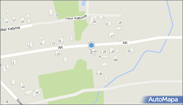 Dąbrowa Tarnowska, Armii Krajowej, 12, mapa Dąbrowa Tarnowska