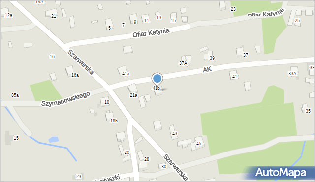 Dąbrowa Tarnowska, Armii Krajowej, 2, mapa Dąbrowa Tarnowska